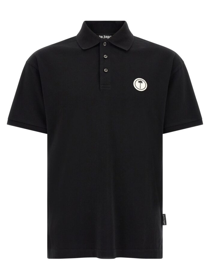palm angels logo patch polo shirt Palm Angels Logo Patch Polo Shirt