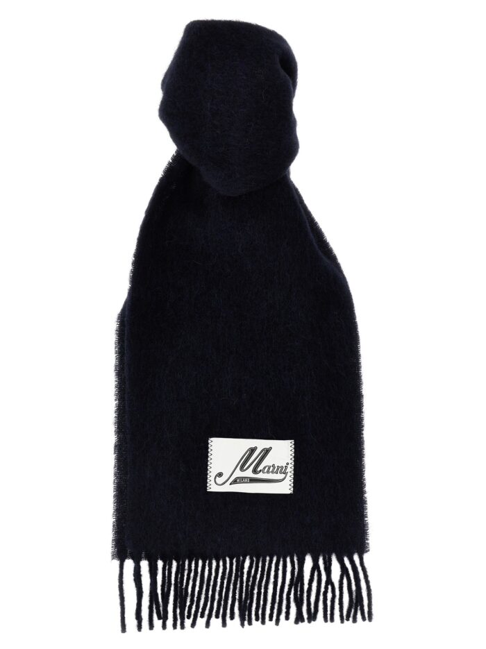 marni logo patch scarf Marni Logo Patch Scarf