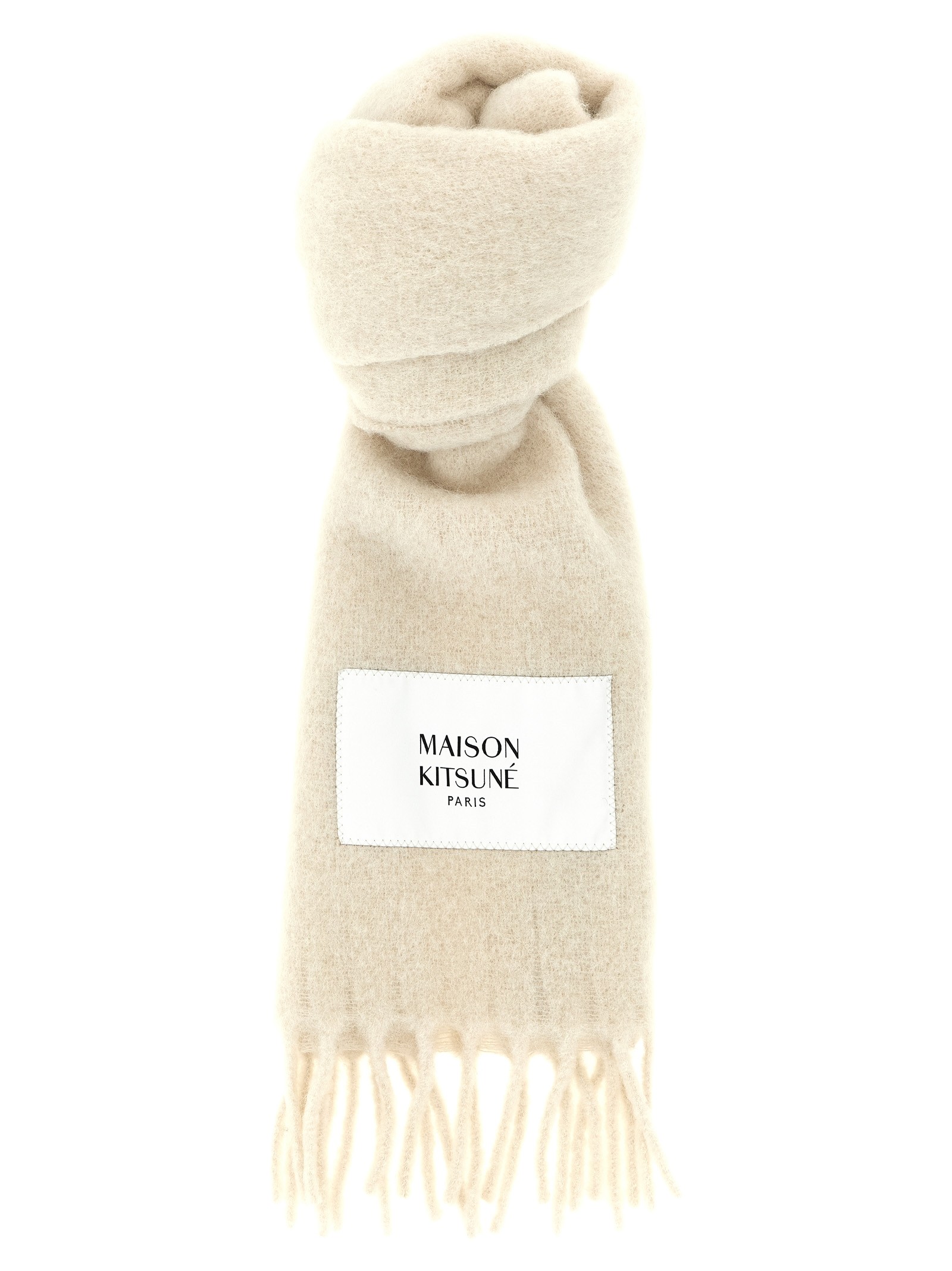 Maison Kitsune Logo Patch Scarf