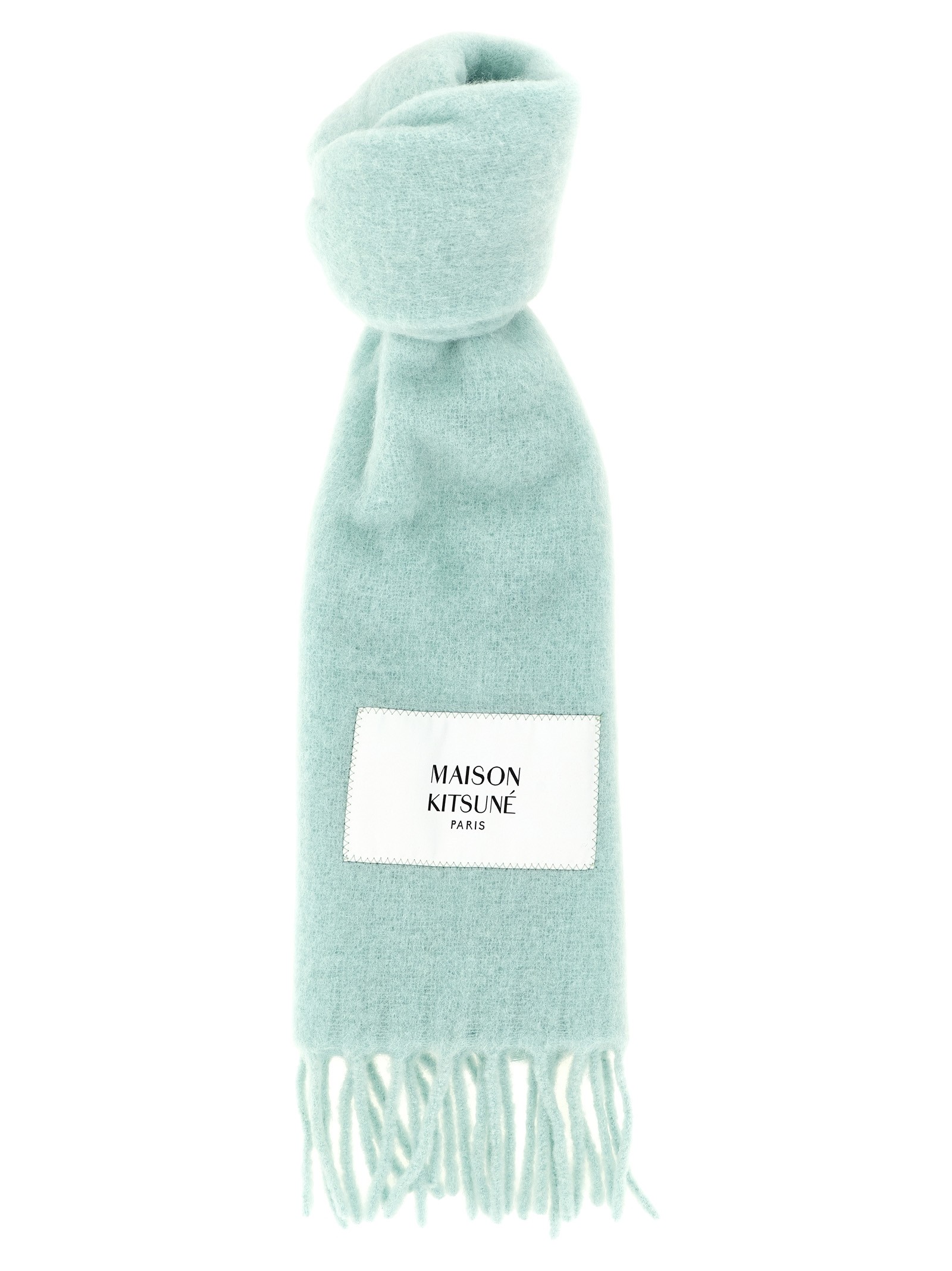 Maison Kitsune Logo Patch Scarf