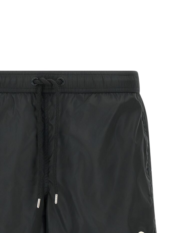 Moncler Logo Patch Swim Shorts