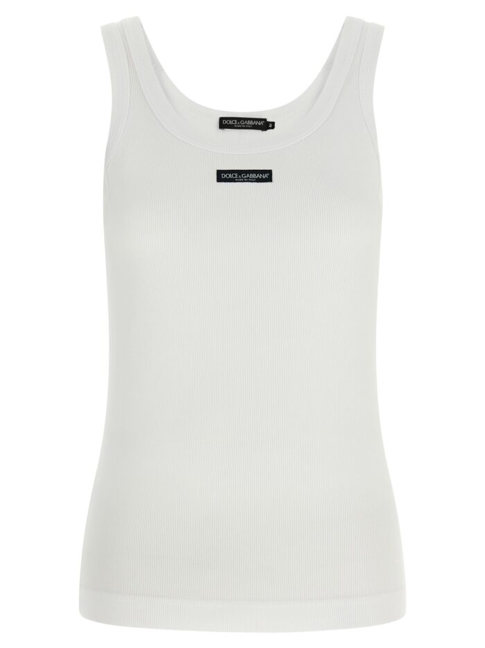 Dolce & Gabbana Logo Patch Tank Top