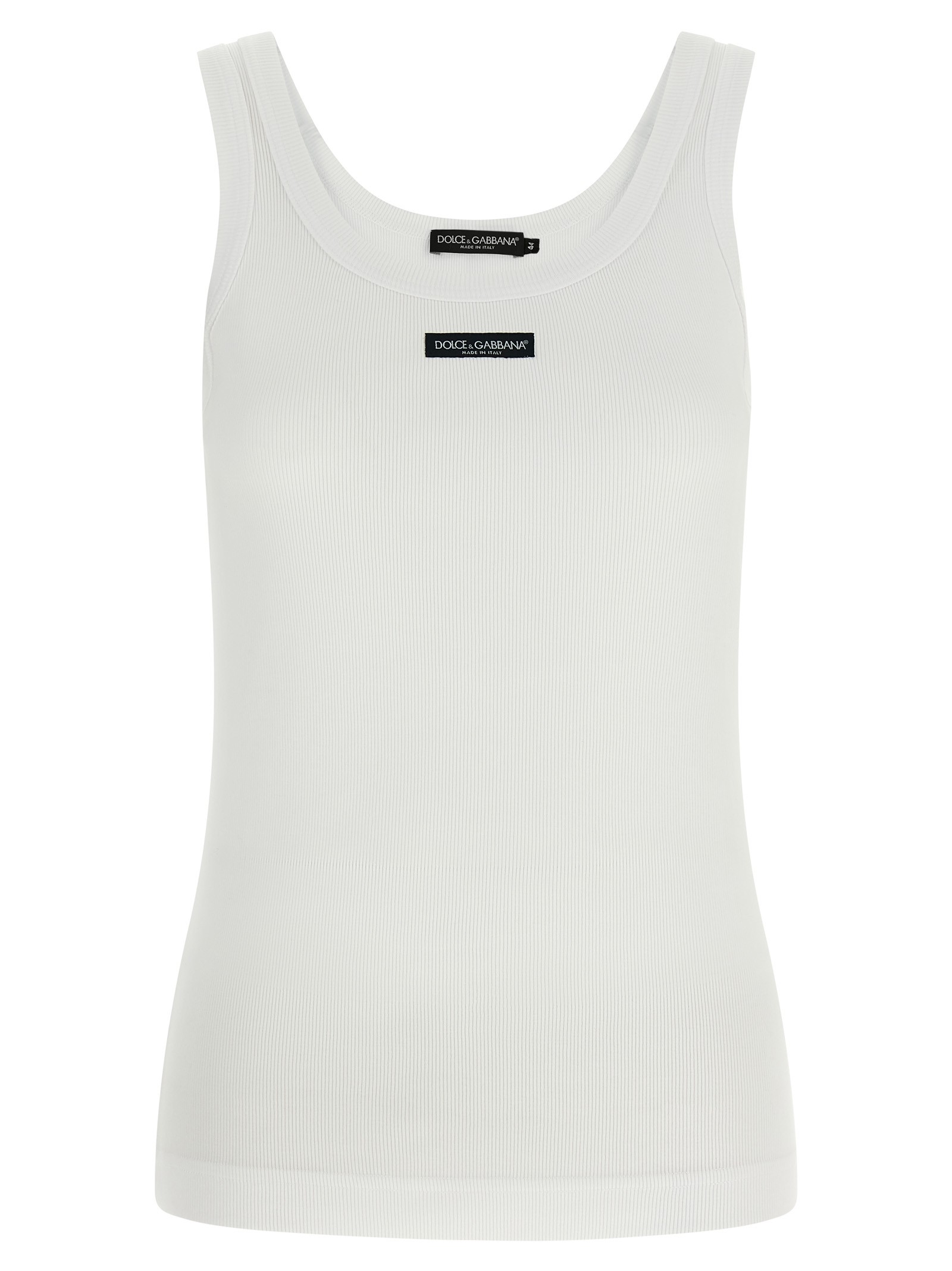 Dolce & Gabbana Logo Patch Tank Top