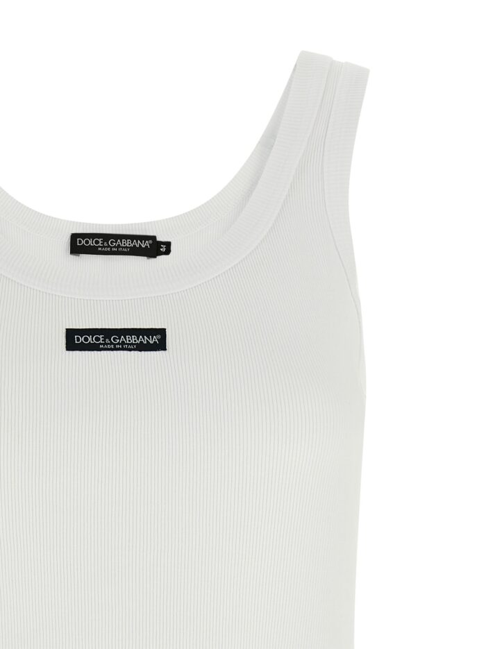 Dolce & Gabbana Logo Patch Tank Top