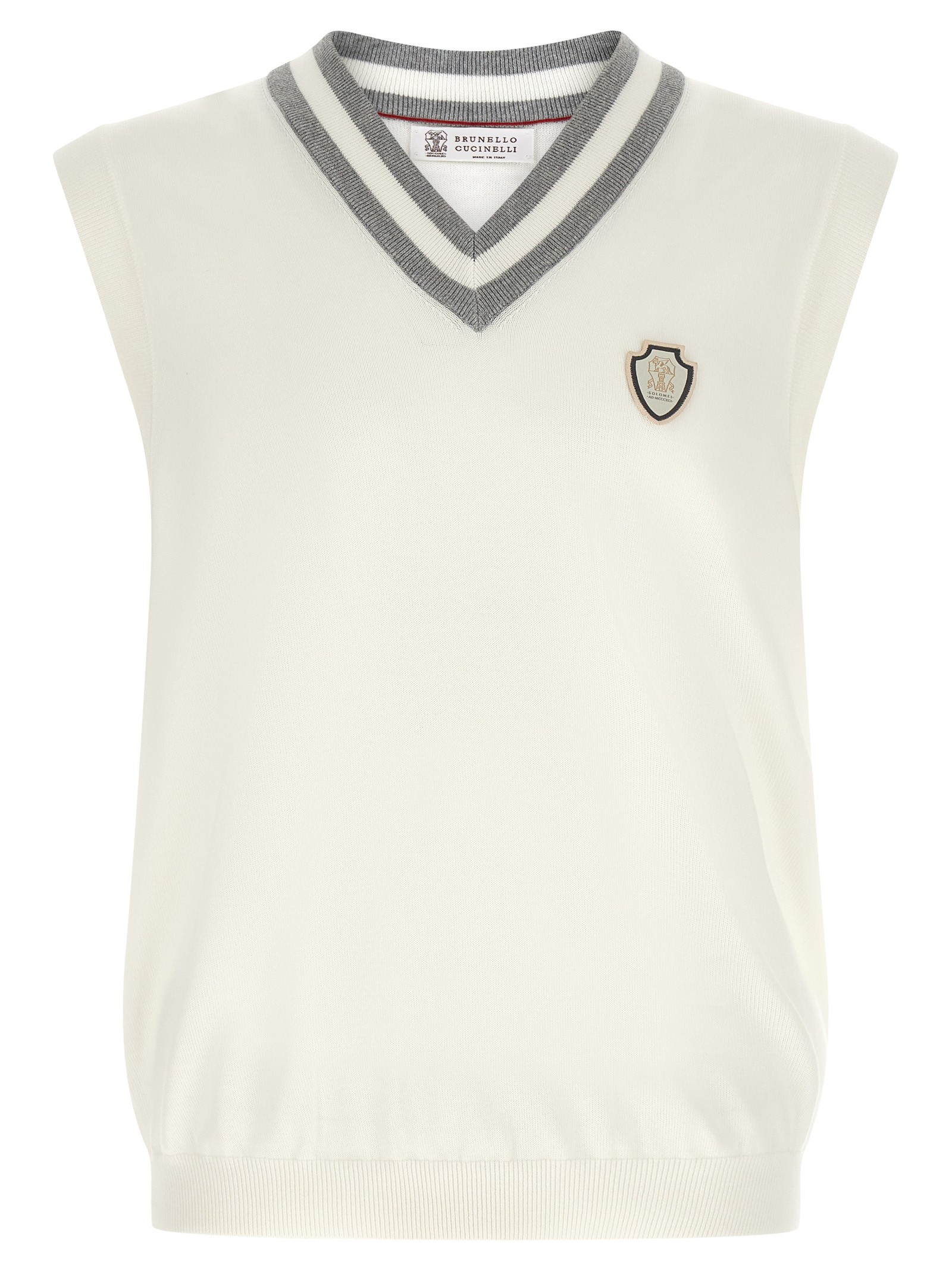 Brunello Cucinelli Logo Patch Vest