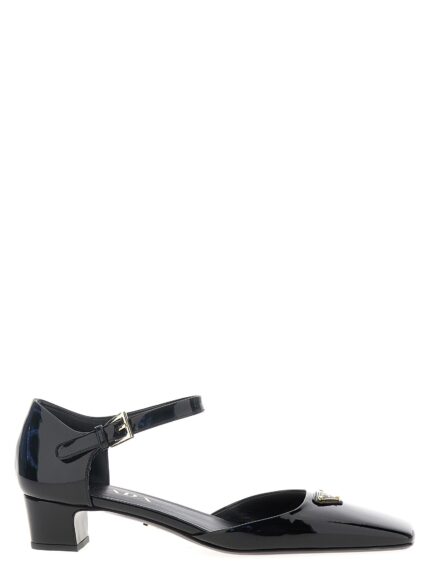 PRADA Logo Patent Pumps