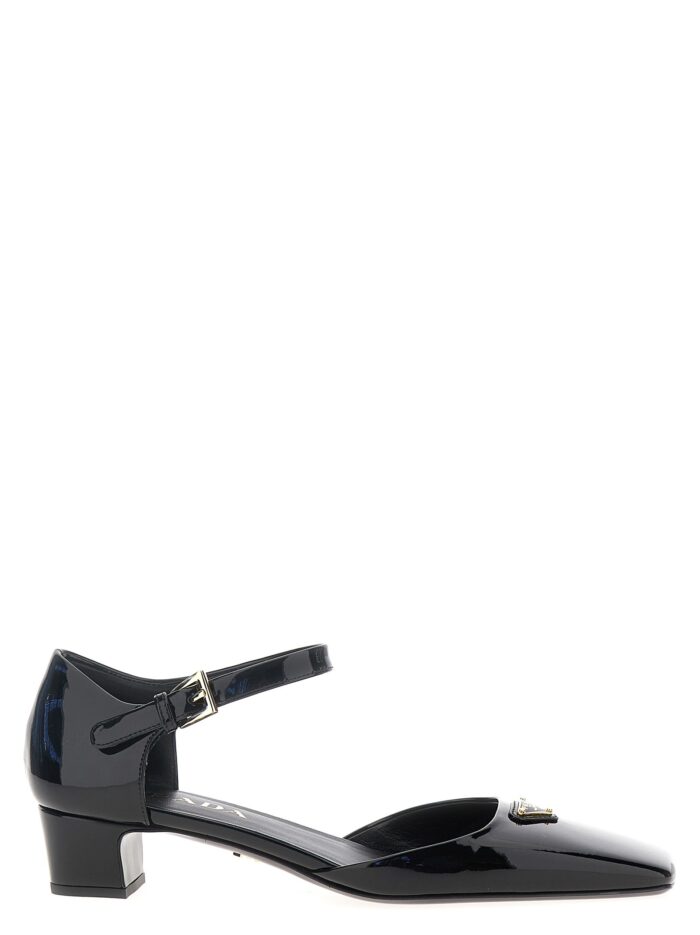 prada logo patent pumps PRADA Logo Patent Pumps