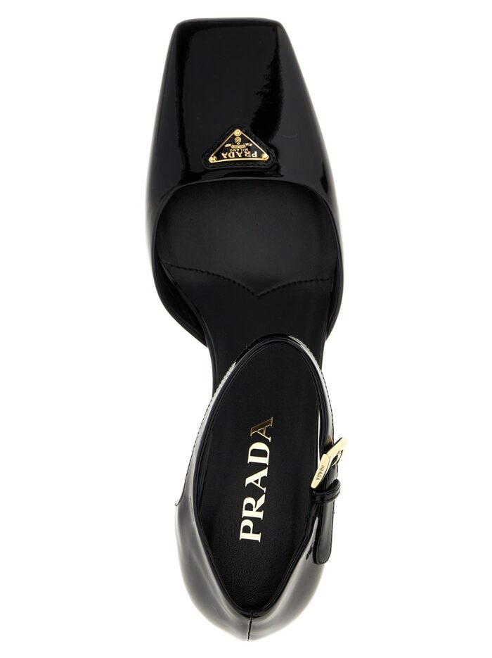 PRADA Logo Patent Pumps