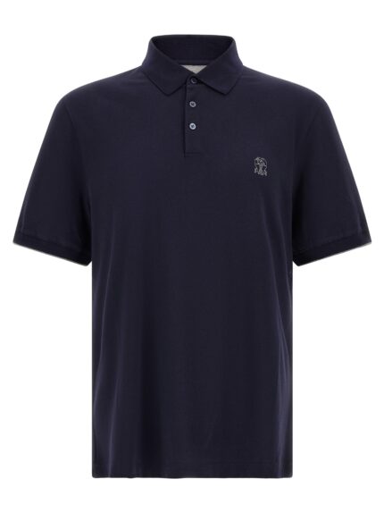Brunello Cucinelli Logo Piqué Polo Shirt
