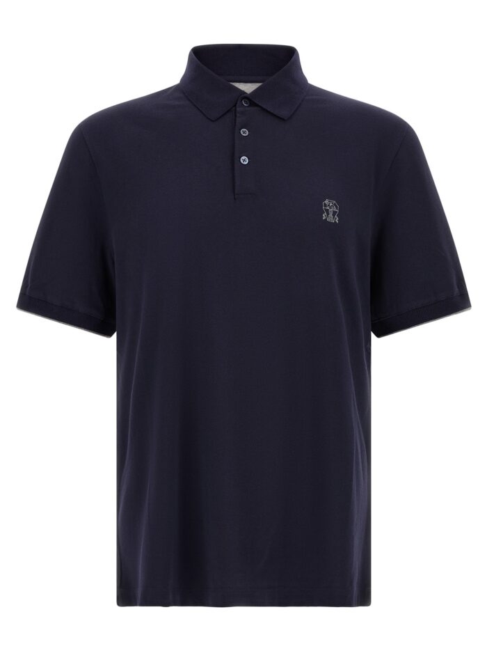 Brunello Cucinelli Logo Piqué Polo Shirt