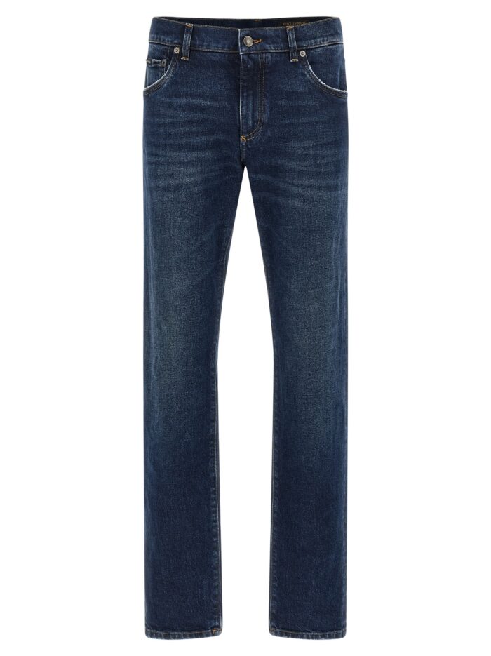 dolce & gabbana logo plaque jeans Dolce & Gabbana Logo Plaque Jeans