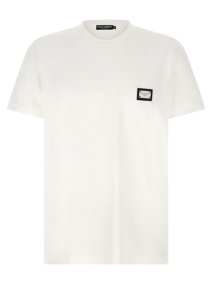 dolce & gabbana logo plate t shirt Dolce & Gabbana Logo Plate T-shirt