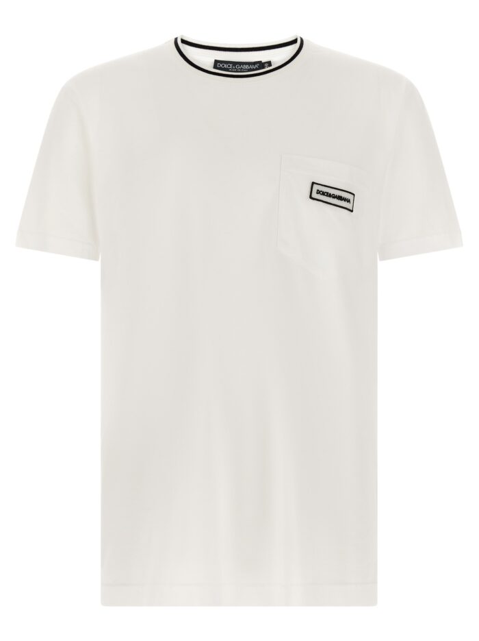 dolce & gabbana logo pocket t shirt Dolce & Gabbana Logo Pocket T-shirt