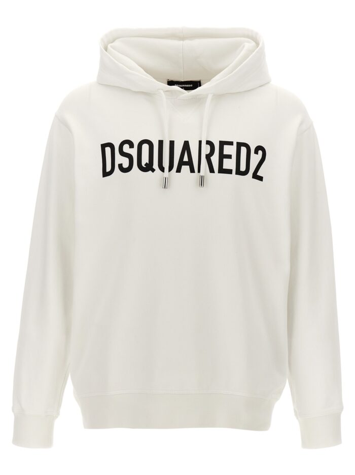 dsquared2 logo print hoodie Dsquared2 Logo Print Hoodie