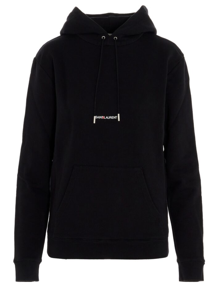 saint laurent logo print hoodie Saint Laurent Logo Print Hoodie