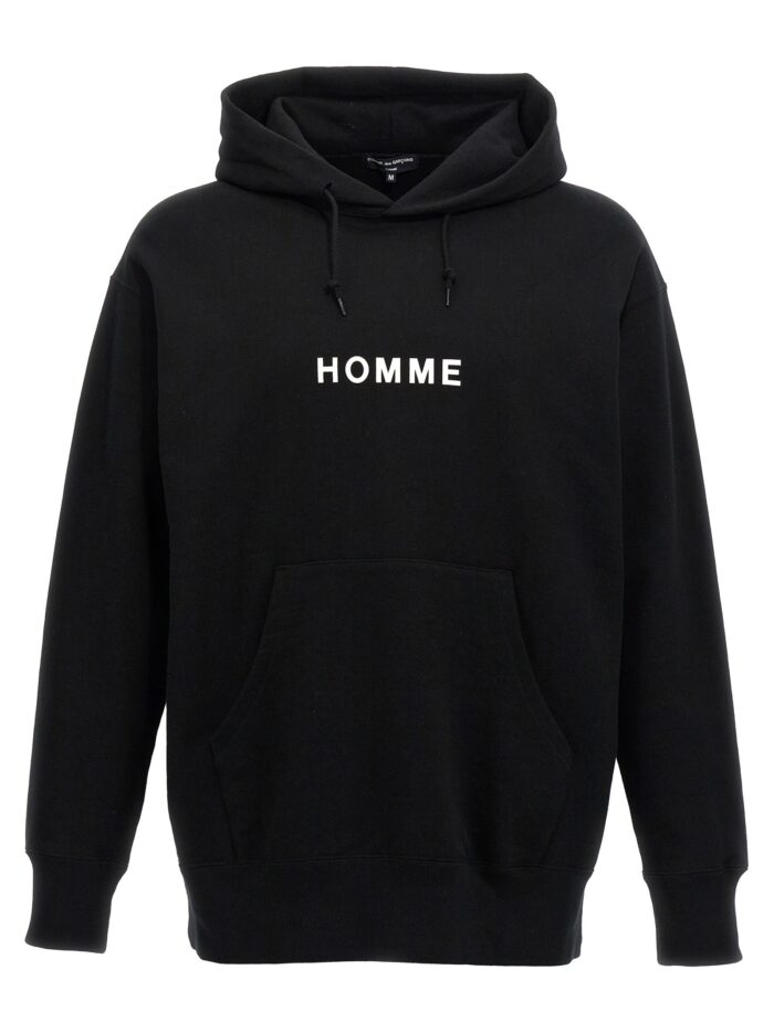 comme des gar?ons homme logo print hoodie COMME DES GAR?ONS HOMME Logo Print Hoodie