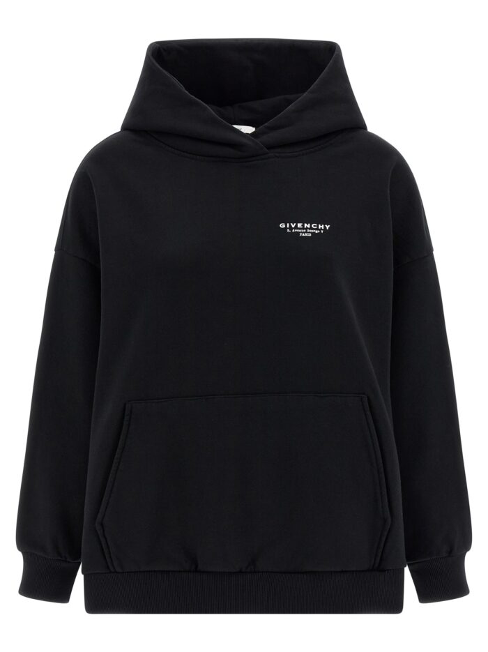 givenchy logo print hoodie Givenchy Logo Print Hoodie