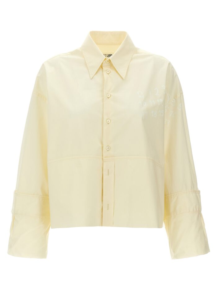 mm6 maison margiela logo print shirt MM6 MAISON MARGIELA Logo Print Shirt