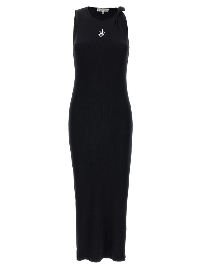 j.w.anderson logo ribbed dress J.W.ANDERSON Logo Ribbed Dress