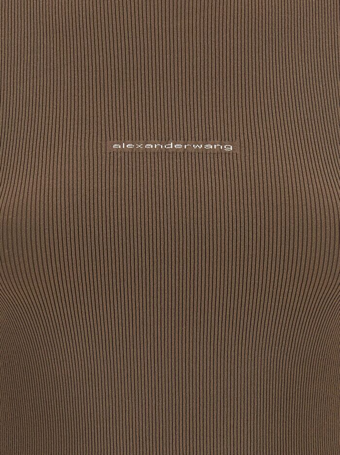 Alexander Wang Logo Ribbed Sweater