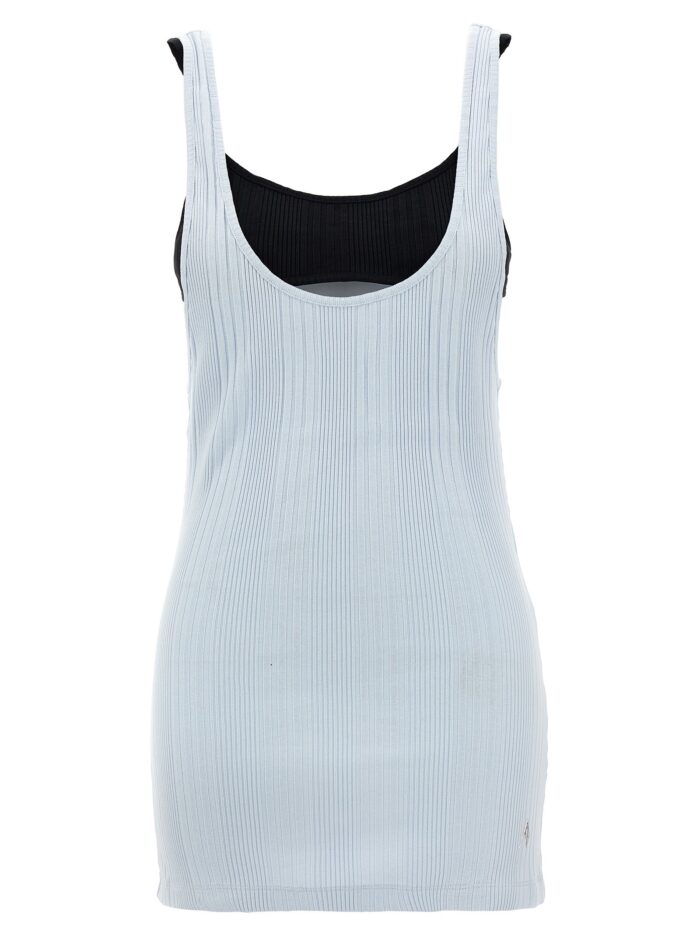 the attico logo ribbed top The Attico Logo Ribbed Top