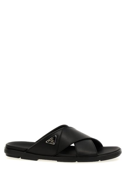PRADA Logo Sandals