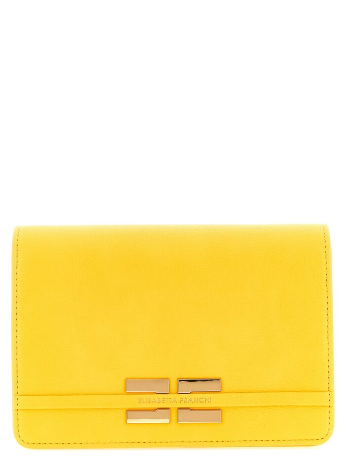 elisabetta franchi logo shoulder strap Elisabetta Franchi Logo Shoulder Strap