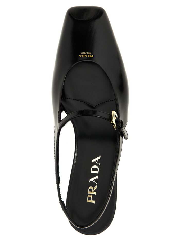 PRADA Logo Slingback