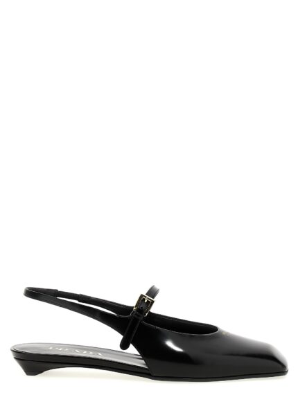 PRADA Logo Slingback