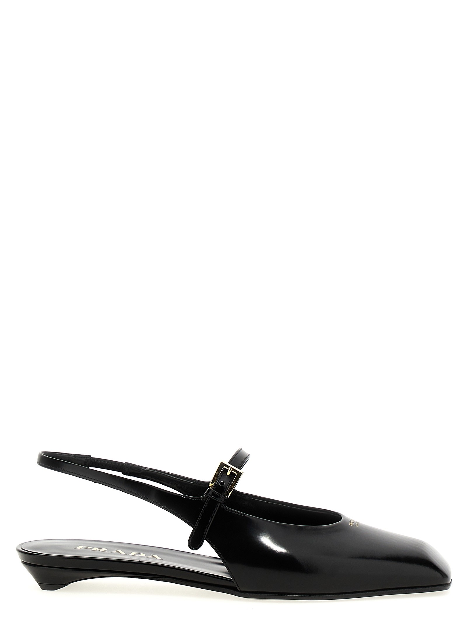 PRADA Logo Slingback