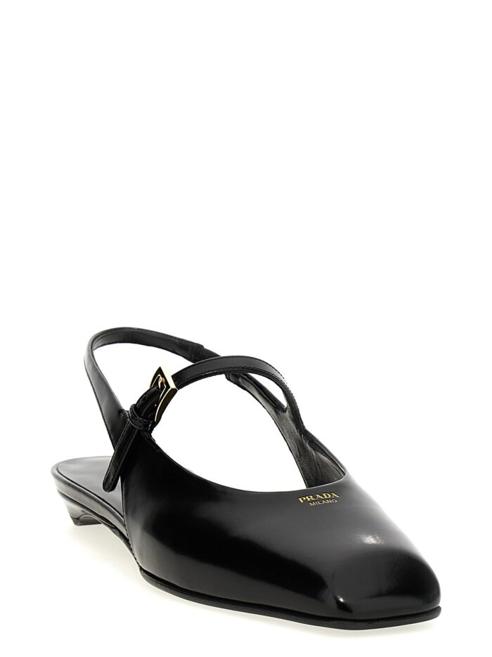 PRADA Logo Slingback