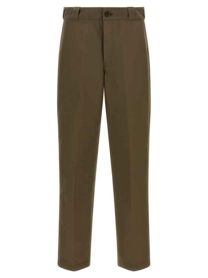 prada logo tailored trousers PRADA Logo Tailored Trousers