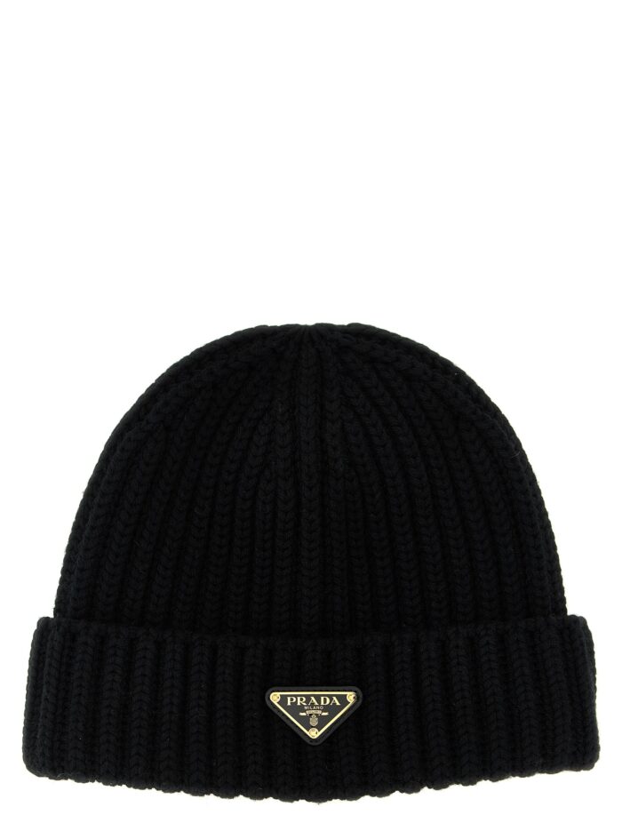 PRADA Logo Triangle Beanie