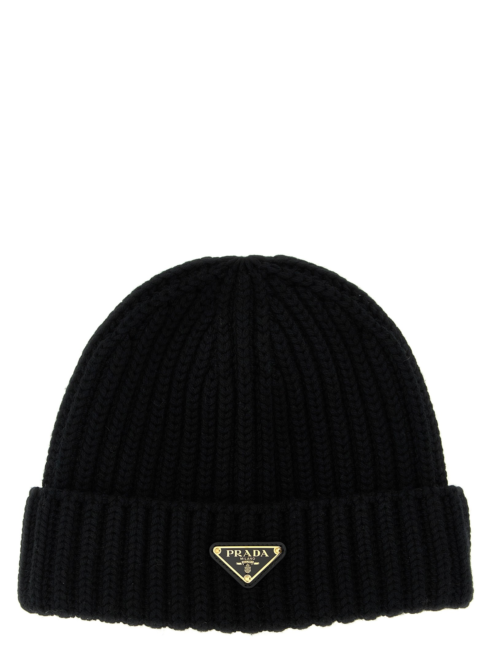 PRADA Logo Triangle Beanie