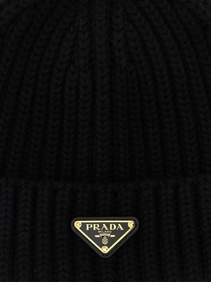 PRADA Logo Triangle Beanie