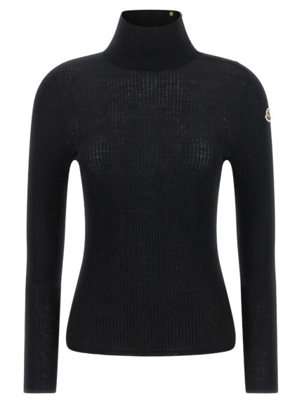 Moncler Logo Turtleneck Sweater