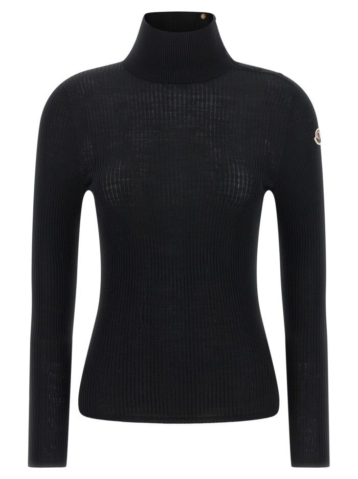 moncler logo turtleneck sweater Moncler Logo Turtleneck Sweater