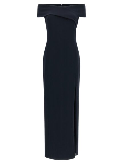 LAUREN RALPH LAUREN Long Dress With Crossed Neckline