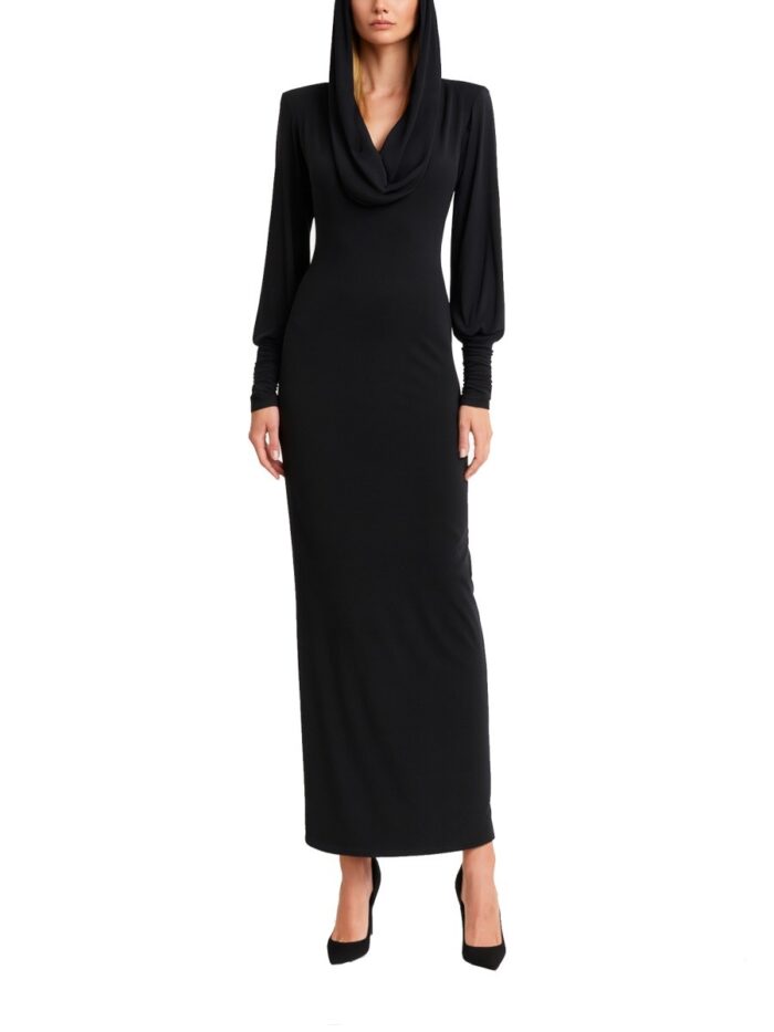 Rotate Birger Christensen Long Dress With Hood