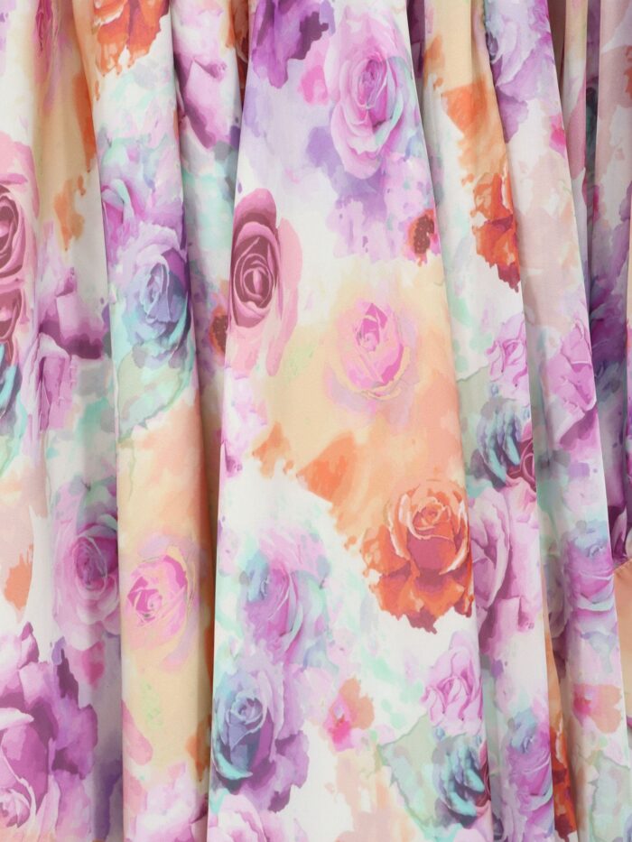 Actualee Long Dress With Multicolor Floral Print