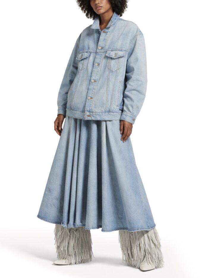 Balenciaga LONG "GODET" SKIRT