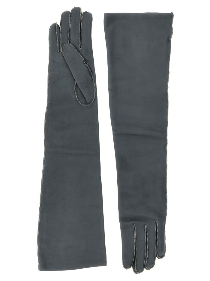AGNONA Long Leather Gloves