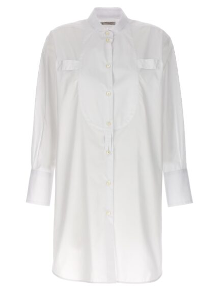 ALBERTO BIANI Long Plastron Tuxedo Shirt