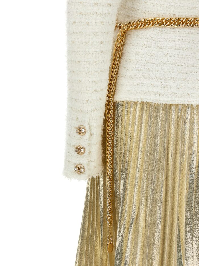 SELF PORTRAIT Long Pleated Skirt Dress