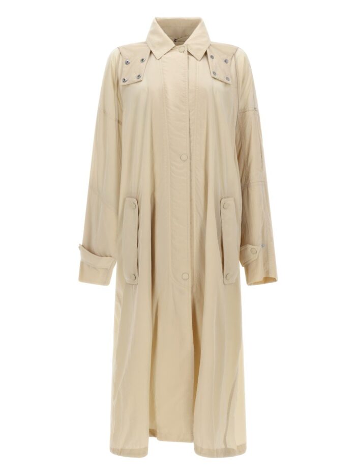 Sportmax LONG RAINCOAT WITH HOOD