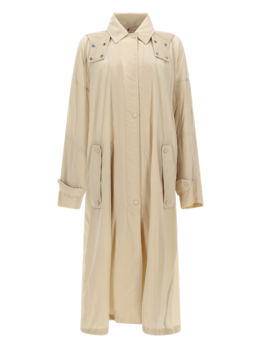 Sportmax LONG RAINCOAT WITH HOOD