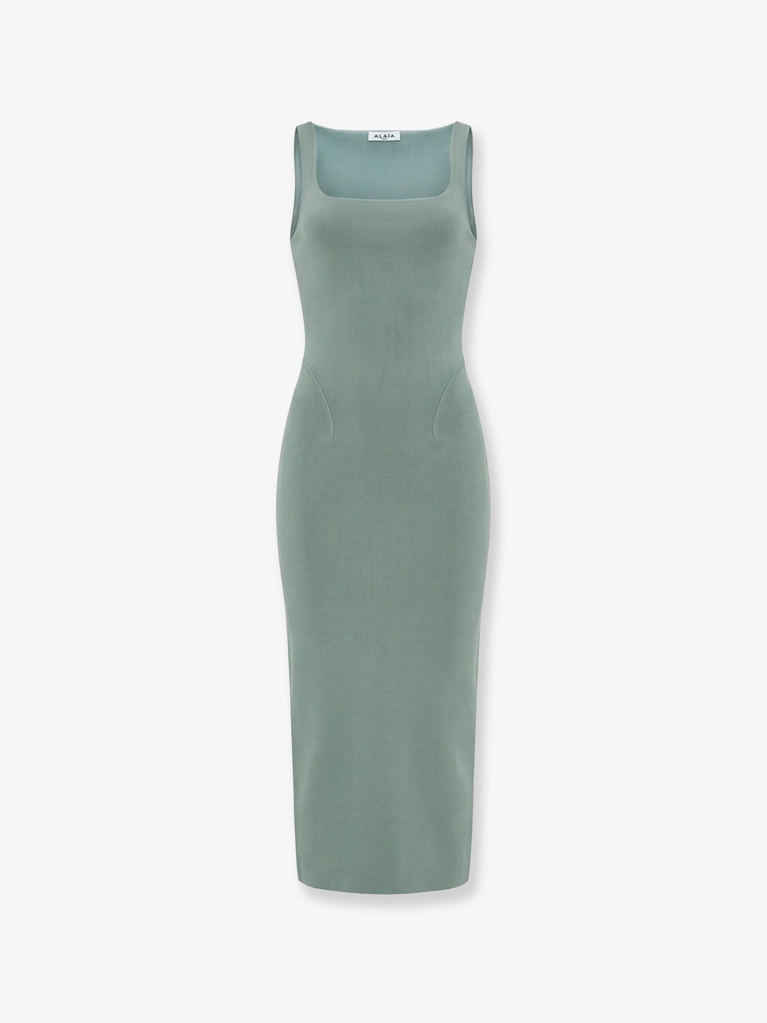 ALAIA Long Silk Knit Dress