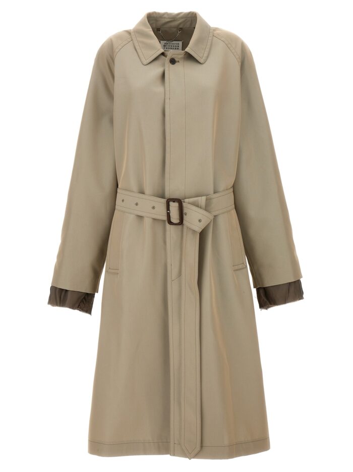 maison margiela long single breasted trench coat Maison Margiela Long Single-breasted Trench Coat
