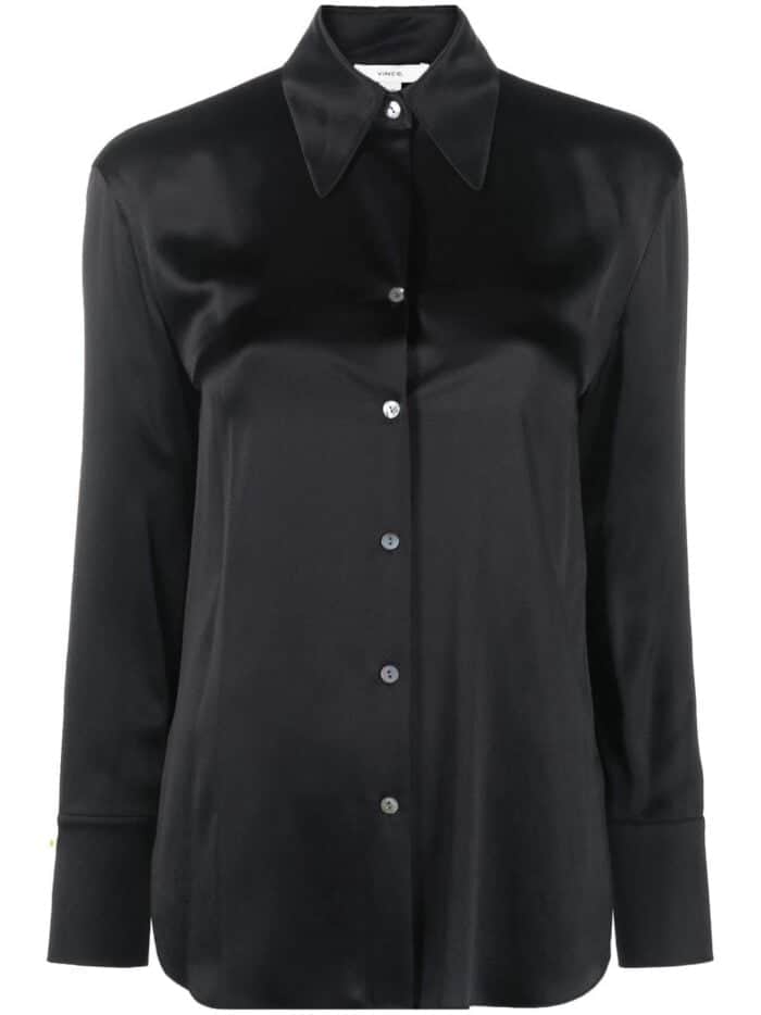 Long Sleeve Ruched Bk Blouse