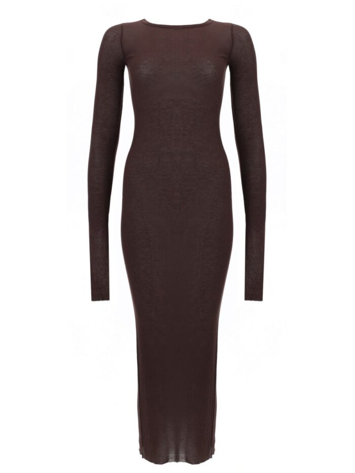 rick owens long sleeved midi dress Rick Owens Long-sleeved Midi Dress